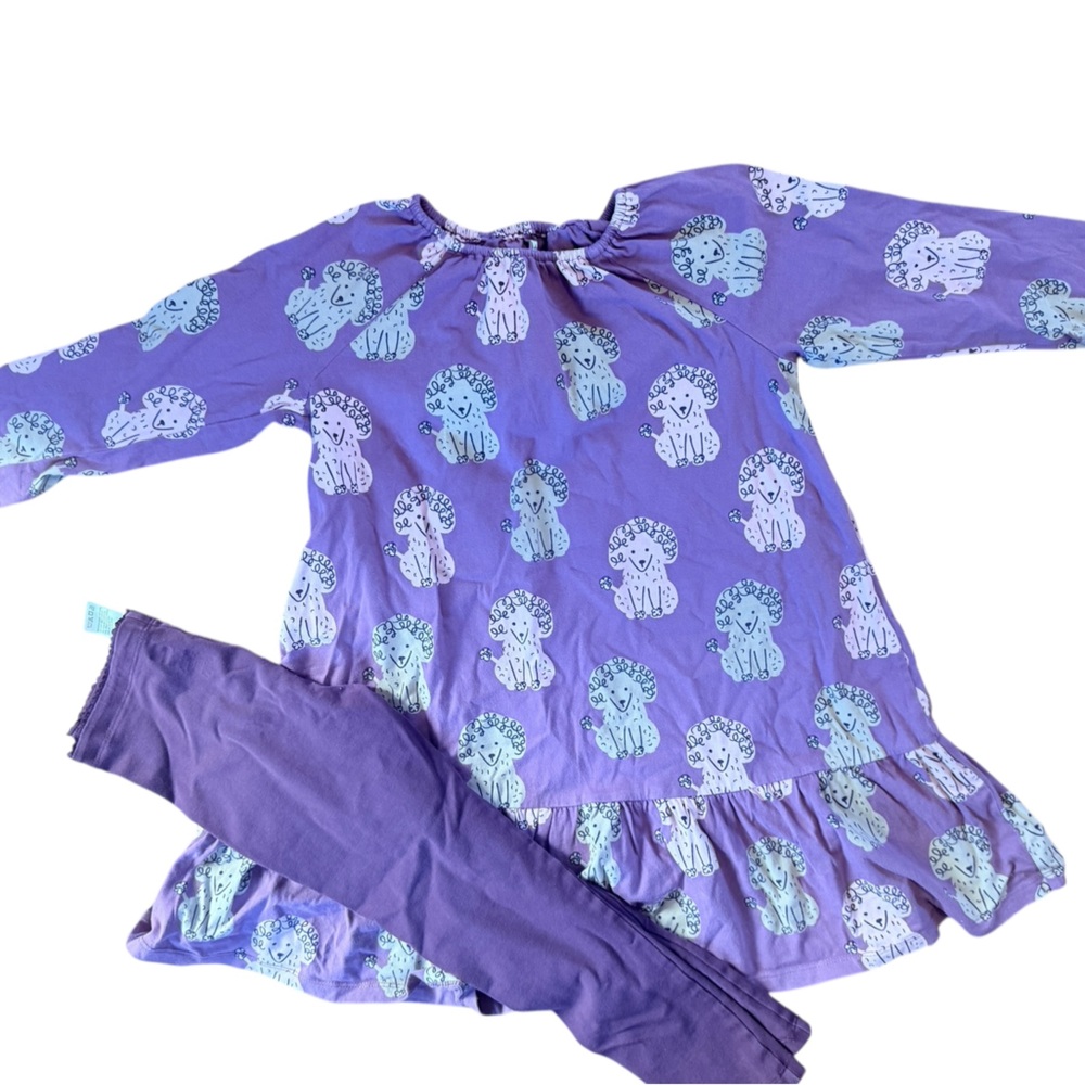 Purple Animal Print Pajama Set